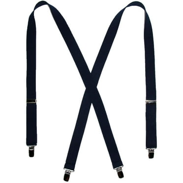 CTM  Elastic Clip-End 1 Inch Basic Suspenders (Women)