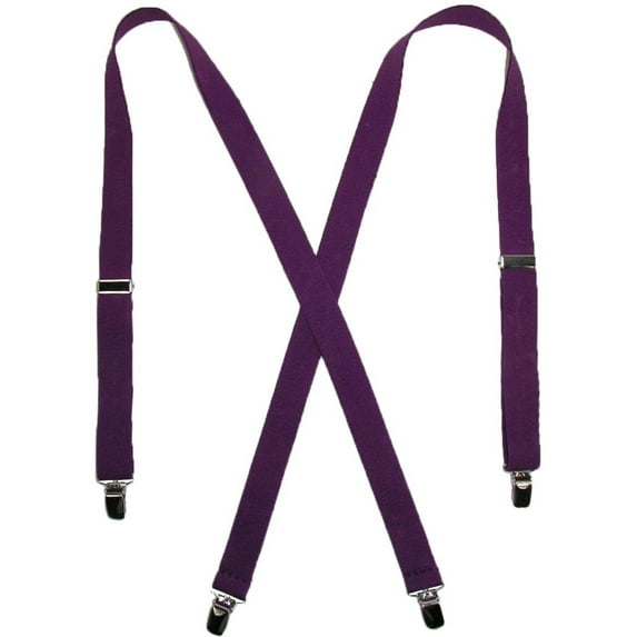 CTM Elastic Clip-End 1 Inch Basic Suspenders (Women)