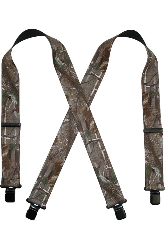Elastic Clip-End 2 Inch Realtree Camo Suspenders (Men)