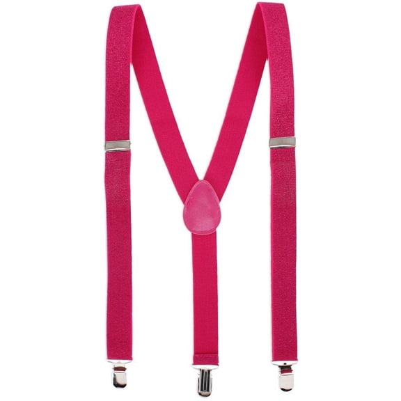 CTM  Elastic Glitter Clip-End Suspenders (Women)