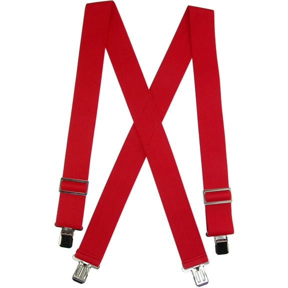 CTM  Elastic Heavy Duty Basic Clip-End Work Suspender (Men)