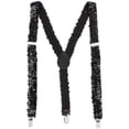 thumbnail image 1 of CTM  Elastic Sequins Clip-End Suspenders (Women), 1 of 3