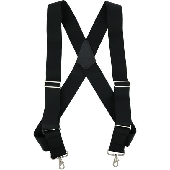 CTM  Elastic Side Clip Metal Swivel Hook Trucker Suspenders (Men Big & Tall)