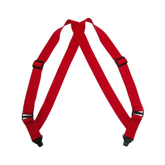 CTM  Elastic Side Plastic Clip TSA Compliant Airport Suspenders (Men)