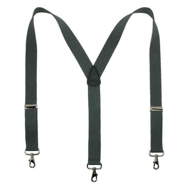 CTM  Elastic Solid Color Y-Back Suspender with Swivel Hook Ends (Men Big & Tall)