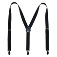 thumbnail image 1 of CTM Elastic Solid Navy Clip-End Suspenders, 1 of 3