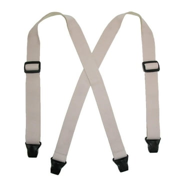 CTM  Elastic Undergarment TSA Compliant Clip End Suspenders (Women)