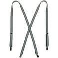 thumbnail image 1 of CTM  Elastic X-Back 3/4 Inch Black and White Pinstripe Suspenders (Women), 1 of 3