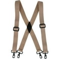 thumbnail image 1 of CTM  Elastic X-Back Black Swivel Hook Suspenders (Men), 1 of 5