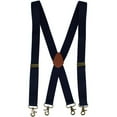 thumbnail image 1 of CTM  Elastic X-Back Brass Swivel Hook Suspenders (Men), 1 of 4