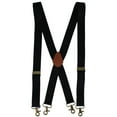 thumbnail image 1 of CTM  Elastic X-Back Brass Swivel Hook Suspenders (Men), 1 of 4