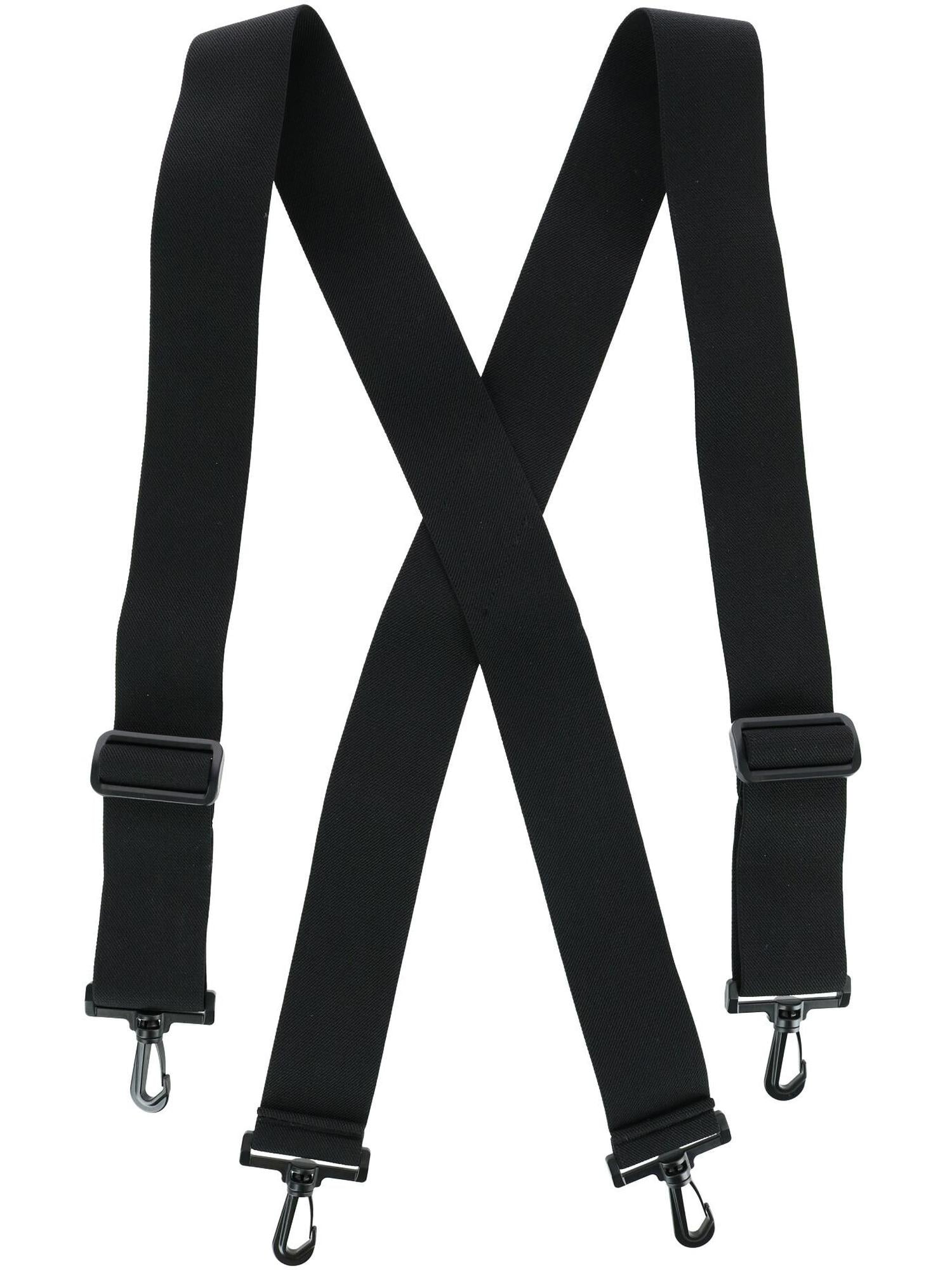 CTM Elastic XBack Suspenders with Plastic Hook Ends (Men)