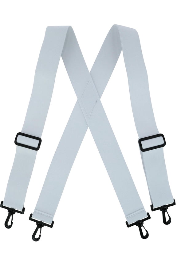 Elastic X-Back Suspenders with Plastic Hook Ends (Men)