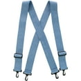 thumbnail image 1 of CTM  Elastic X-Back Suspenders with Plastic Hook Ends (Men), 1 of 3