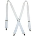 thumbnail image 1 of CTM  Elastic X-Back Suspenders with Silver Hardware (Men), 1 of 1