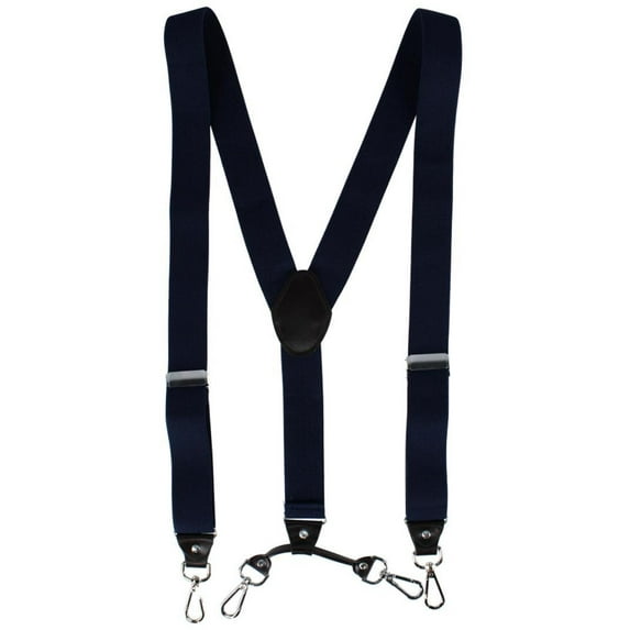 CTM Elastic Y-Back Sleek Swivel Hook Suspenders (Men)