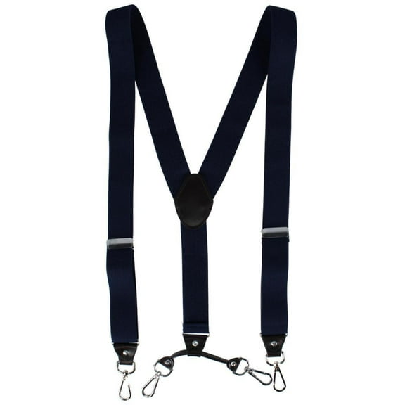 CTM  Elastic Y-Back Sleek Swivel Hook Suspenders (Men)