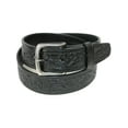 thumbnail image 1 of CTM Embossed Leather Money Belt with Removable Buckle, 1 of 2