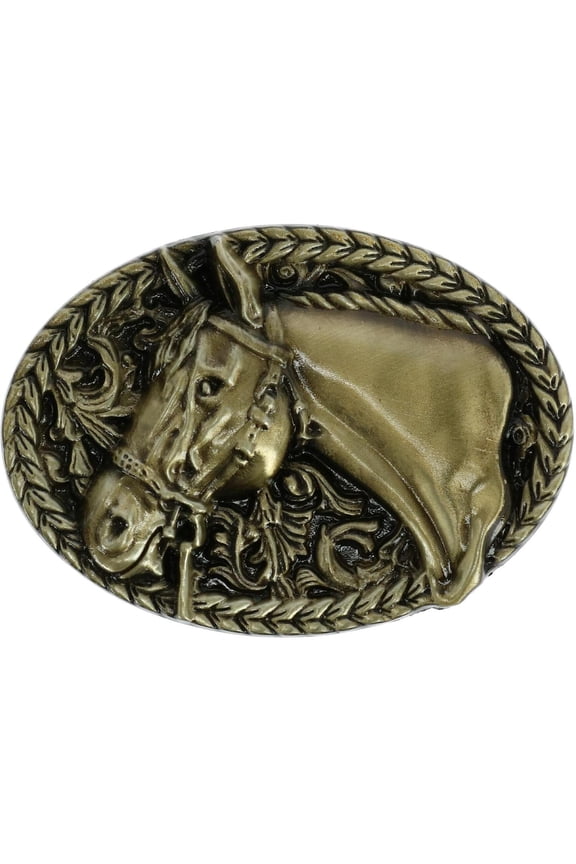 Engraved Horse Belt Buckle
