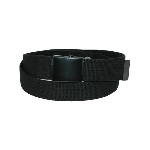 CTM Fabric  Adjustable Belt with Black Buckle (Men Big & Tall)
