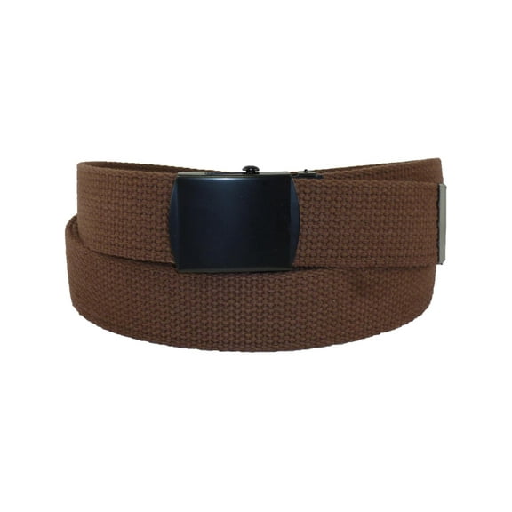 CTM Fabric  Adjustable Belt with Black Buckle (Men Big & Tall)