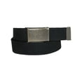 thumbnail image 1 of CTM  Fabric Belt with Brass Flip Top Buckle (Men), 1 of 1