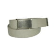 thumbnail image 1 of CTM  Fabric Belt with Nickel Flip Top Buckle (Men), 1 of 1