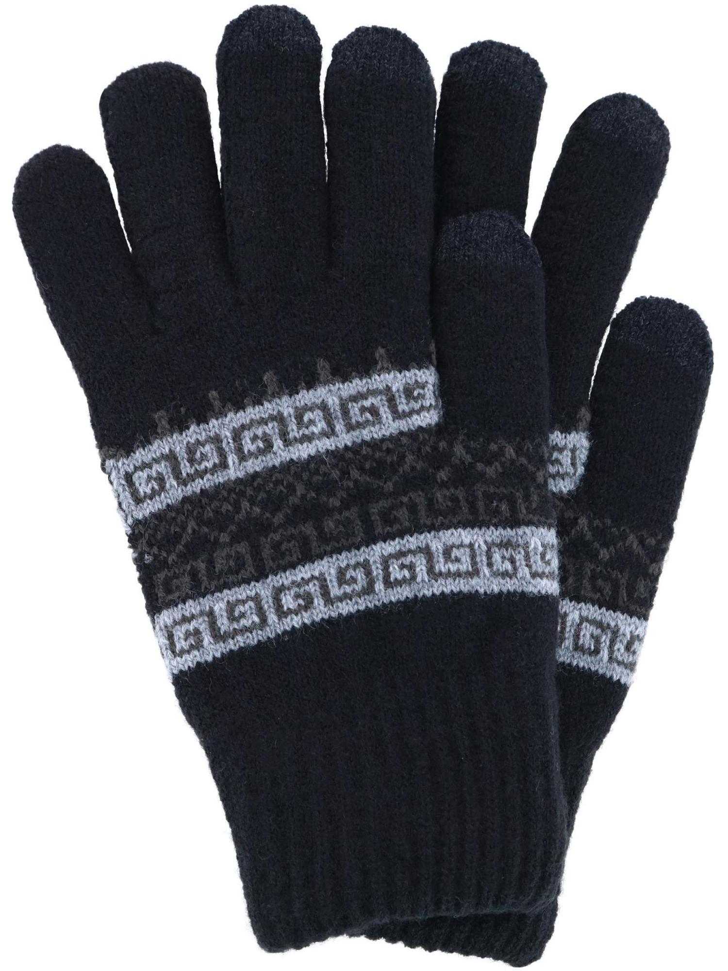 CTM Fairisle Touchscreen Gloves (Men)