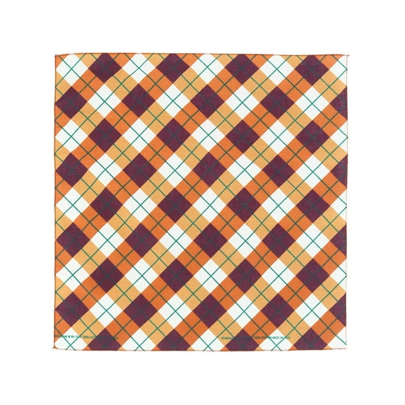 CTM Fall Plaid Print Bandana