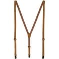 thumbnail image 1 of CTM Faux Leather Slim Clip-End Suspenders, 1 of 3