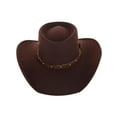 thumbnail image 1 of CTM  Felt Western Gambler Hat with Studded Hatband (Men), 1 of 5