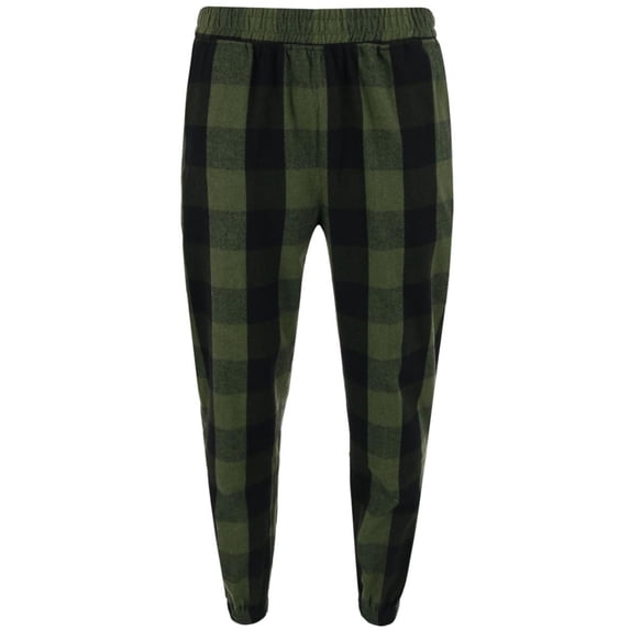 CTM Flannel Plaid Jogger Pant (Men)