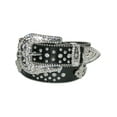 thumbnail image 1 of CTM  Fleur de Lis Studded Rhinestone Belt (Women), 1 of 4