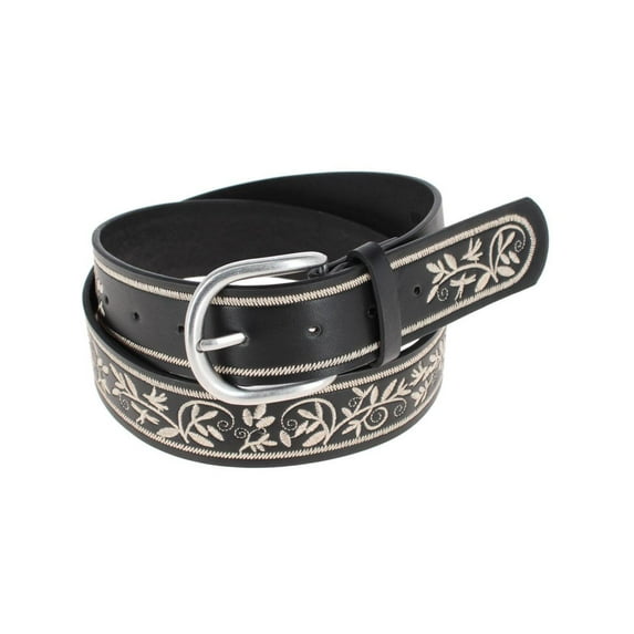 CTM Floral Embroidered Casual Belt (Women)