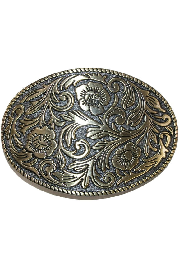 Floral Print Belt Buckle