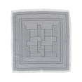 thumbnail image 1 of CTM  Geometric Stripe Pattern Silky Square Scarf (Women), 1 of 3