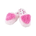 thumbnail image 1 of CTM Girl's Fluffy Heart Assorted Slippers, 1 of 5