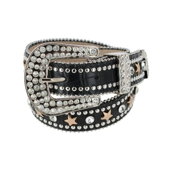 CTM Girl's Studded Star Western Style Belt