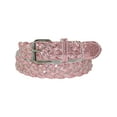 thumbnail image 1 of CTM Girls' 3/4 Inch Wide Metallic Braided Belt, 1 of 3