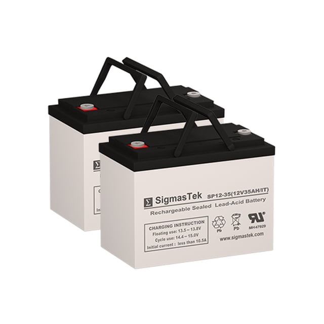 Mighty Max 12V 35Ah SLA Battery 2-Pack - Replacement For CTM Homecare HS-1000, HS-2800, HS-6000