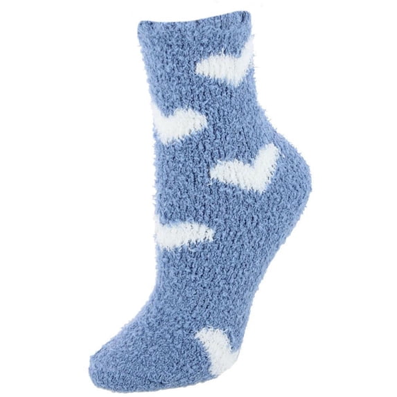 CTM Hearts Soft and Cozy Lounge Socks by Wootie (1 Pair) (Women)