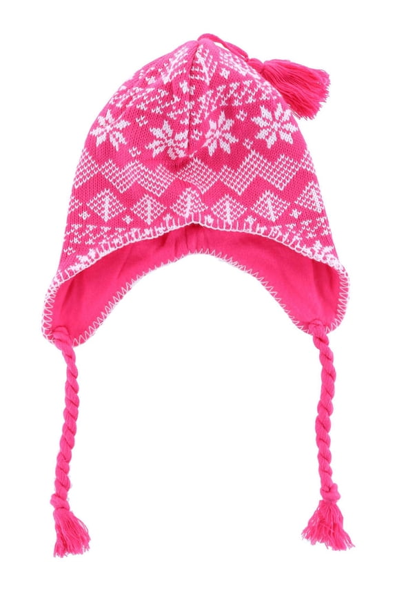 Heavy Knit Winter Pattern Peruvian Hat (Women)