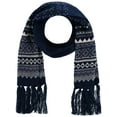 thumbnail image 1 of CTM  Heavy Knit Winter Pattern Scarf (Men), 1 of 2