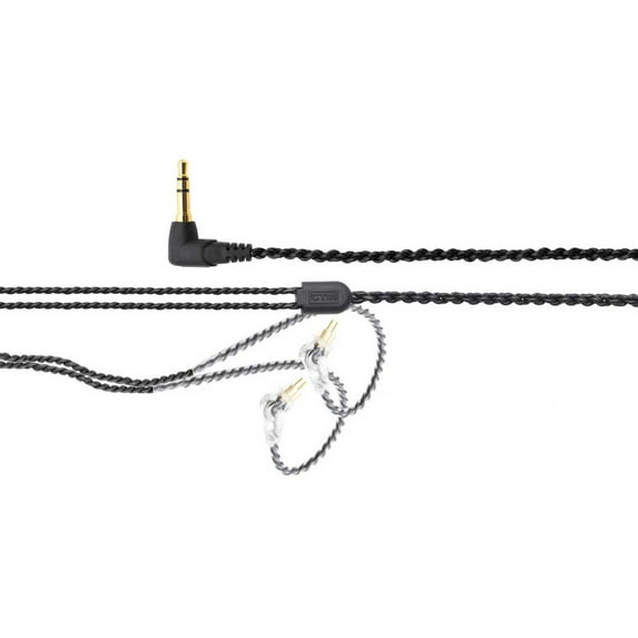 CTM IEM Replacement Cable 50"| Black | 2-Pin Connector | by Clear Tune Monitors