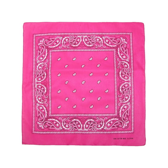 CTM Individually Folded & Packaged Paisley Print Cotton Bandana