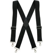 CTM Industrial Terry Logger Suspenders with Metal Swivel Hook Ends Men