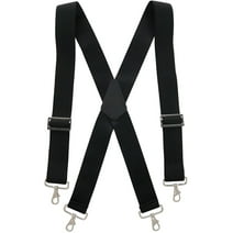 CTM  Industrial Terry Logger Suspenders with Metal Swivel Hook Ends (Men)