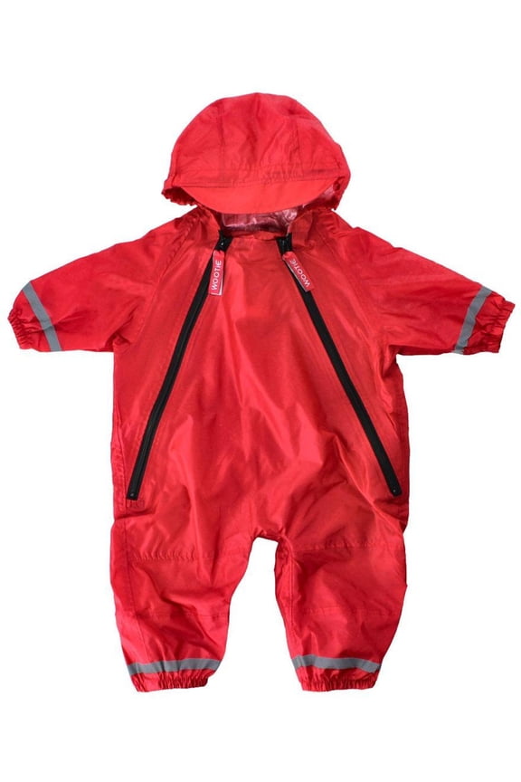Infant Waterproof Rainsuit with Reflective Stripes by Wootie