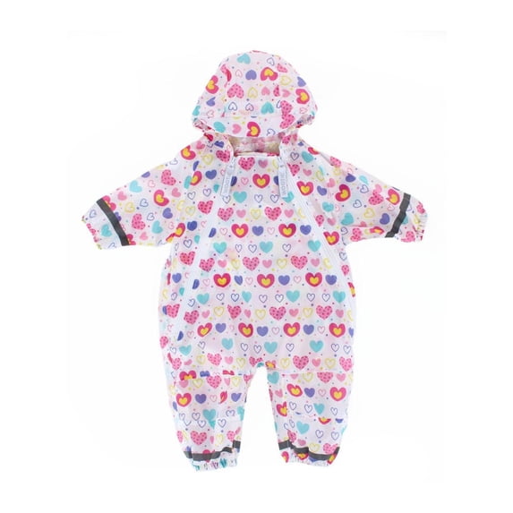 CTM Infant Waterproof Rainsuit with Reflective Stripes by Wootie
