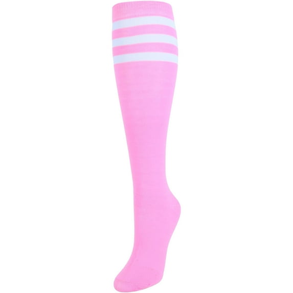CTM Julietta Fashion Knee-High Striped Socks (1 Pair) (Women)